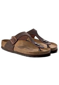 Birkenstock Japonki Gizeh 0743831 Brązowy. Kolor: brązowy. Materiał: skóra, nubuk #6