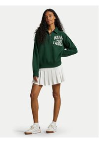 Polo Ralph Lauren Bluza 211971753003 Zielony Relaxed Fit. Typ kołnierza: polo. Kolor: zielony. Materiał: bawełna #5