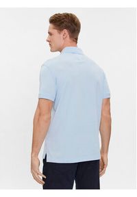 TOMMY HILFIGER - Tommy Hilfiger Polo 1985 MW0MW17771 Błękitny Slim Fit. Typ kołnierza: polo. Kolor: niebieski. Materiał: bawełna #5