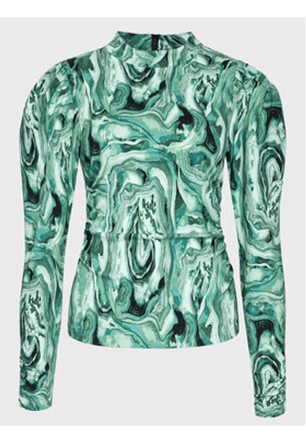 GESTUZ - Gestuz Bluzka Ravagz 10906455 Zielony Slim Fit. Kolor: zielony. Materiał: wiskoza