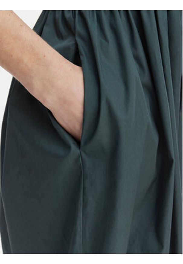 Marella Sukienka codzienna Kabala 2615221232 Zielony Regular Fit. Okazja: na co dzień. Kolor: zielony. Materiał: bawełna. Typ sukienki: proste. Styl: casual