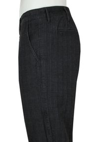 Jeansowe Spodnie Otto Kern - Czarne w Delikatny Prążek. Kolor: czarny. Materiał: bawełna. Wzór: prążki. Sezon: lato #3