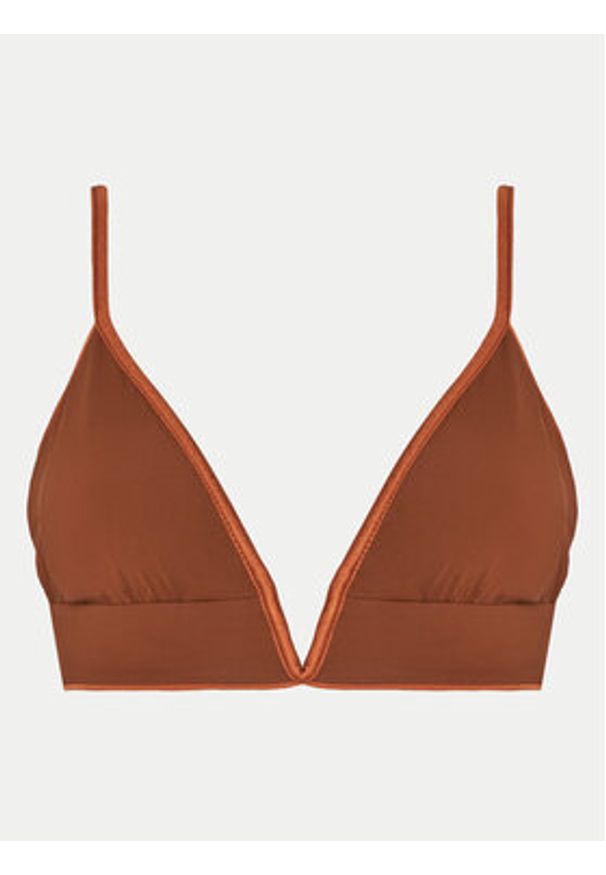 Maaji Góra od bikini Satin Umber Parade PT3189SLG007 Brązowy. Kolor: brązowy. Materiał: syntetyk