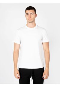 Les Hommes T-Shirt "LH Logo" | LBT1026700F | Mężczyzna | Biały. Kolor: biały. Materiał: bawełna, elastan. Wzór: nadruk. Styl: klasyczny, elegancki #3