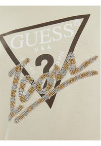 Guess T-Shirt W4BI20 I3Z14 Beżowy Regular Fit. Kolor: beżowy. Materiał: bawełna #4