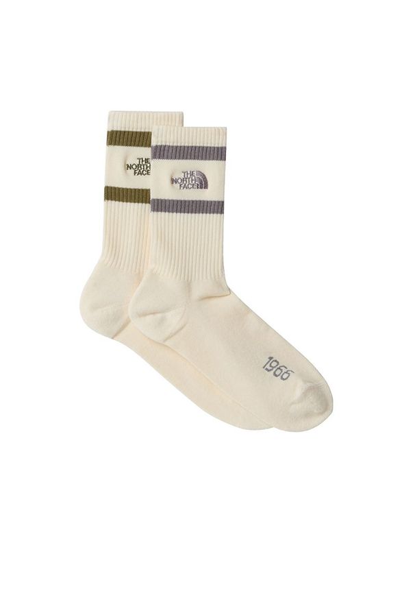 Skarpetki unisex The North Face Heritage 0A8EGNLE71 - beżowe. Kolor: beżowy. Materiał: materiał, poliamid, bawełna, poliester