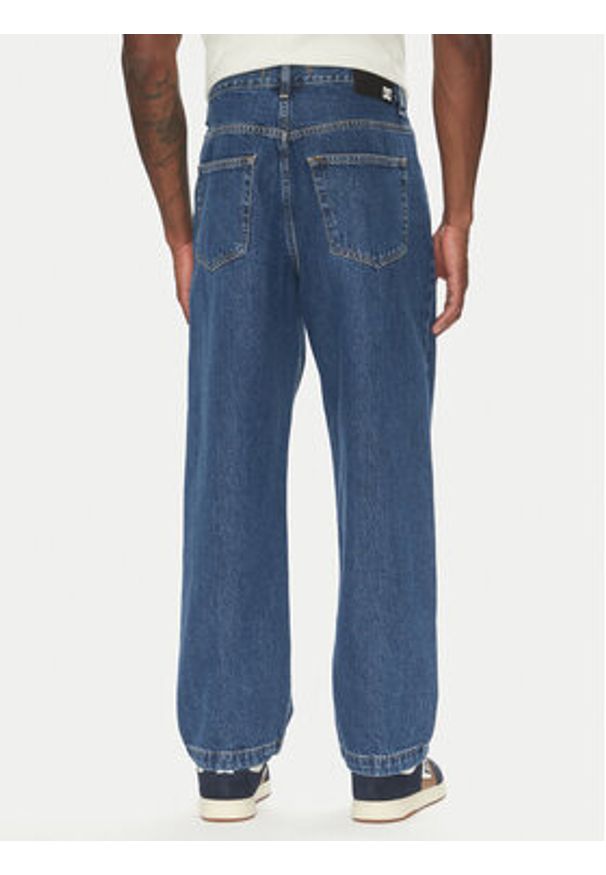 DC Jeansy Worker Baggy ADYDP03093 Niebieski Baggy Fit. Kolor: niebieski
