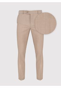Pako Lorente - PAKO LORENTE – Beżowe wełniane spodnie męskie. Okazja: na ślub cywilny, na wesele, na komunię. Kolor: beżowy. Materiał: wełna. Styl: boho #2