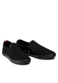 TOMMY HILFIGER - Tommy Hilfiger Tenisówki Iconic Slip On FM0FM00597 Czarny. Zapięcie: bez zapięcia. Kolor: czarny. Materiał: materiał #4