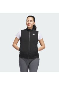 Adidas - Kamizelka z suwakiem na całej długości Ultimate365 Tour Frostguard. Kolor: czarny. Sport: golf