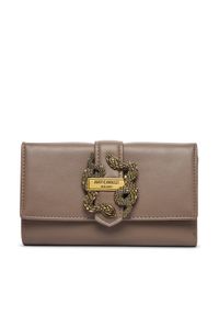 Just Cavalli Duży Portfel Damski 79RA5PA5 ZSA89 Brązowy. Kolor: brązowy. Materiał: skóra