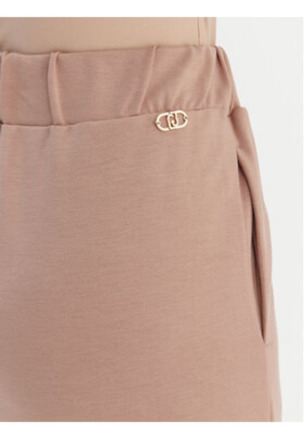 Liu Jo Sport Spodnie dresowe TA6026 JS182 Brązowy Relaxed Fit. Kolor: brązowy. Materiał: wiskoza