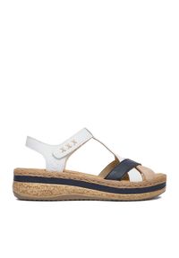Sandały Rieker. Kolor: biały #1