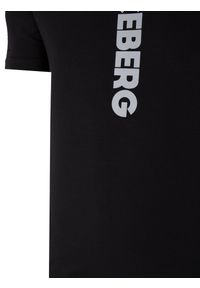 Iceberg T-Shirt "C-Neck" | F013639A | Mężczyzna | Czarny. Okazja: na co dzień. Kolor: czarny. Materiał: bawełna, elastan. Wzór: nadruk. Styl: casual, elegancki #3
