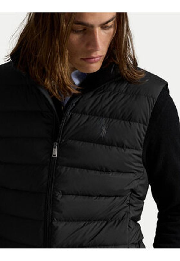Polo Ralph Lauren Kamizelka 710967775002 Czarny Regular Fit. Typ kołnierza: polo. Kolor: czarny. Materiał: syntetyk