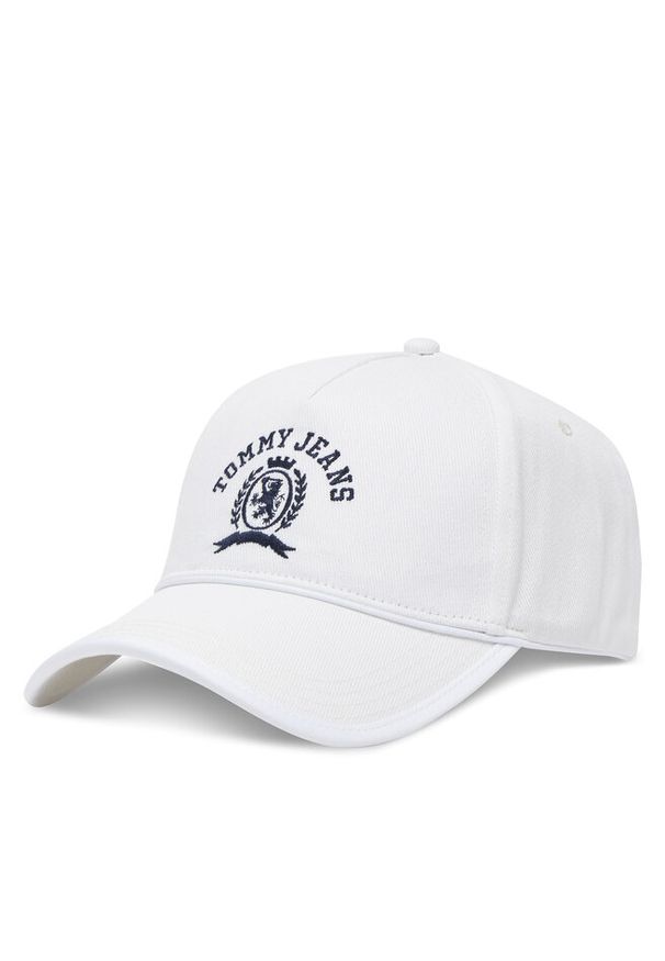 Czapka z daszkiem Tommy Jeans. Kolor: kremowy