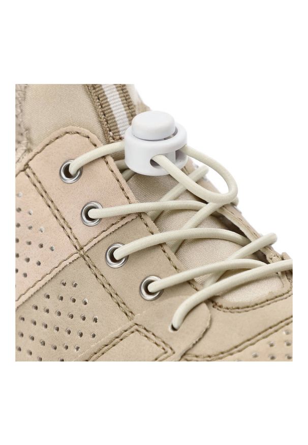 Beżowe Półbuty Rieker Wygodne Buty Damskie. Okazja: na co dzień. Zapięcie: bez zapięcia. Kolor: beżowy. Materiał: materiał, skóra ekologiczna. Szerokość cholewki: normalna. Obcas: na obcasie. Styl: casual. Wysokość obcasa: średni