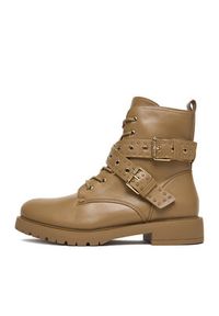 DeeZee Trzewiki 15161-1-BEIGE PU Beżowy. Kolor: beżowy. Materiał: materiał #4