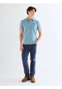 Wrangler - MESKA KOSZULKA WRANGLER POLO SHIRT CAPTAINS BLUE 112378448. Typ kołnierza: polo #4