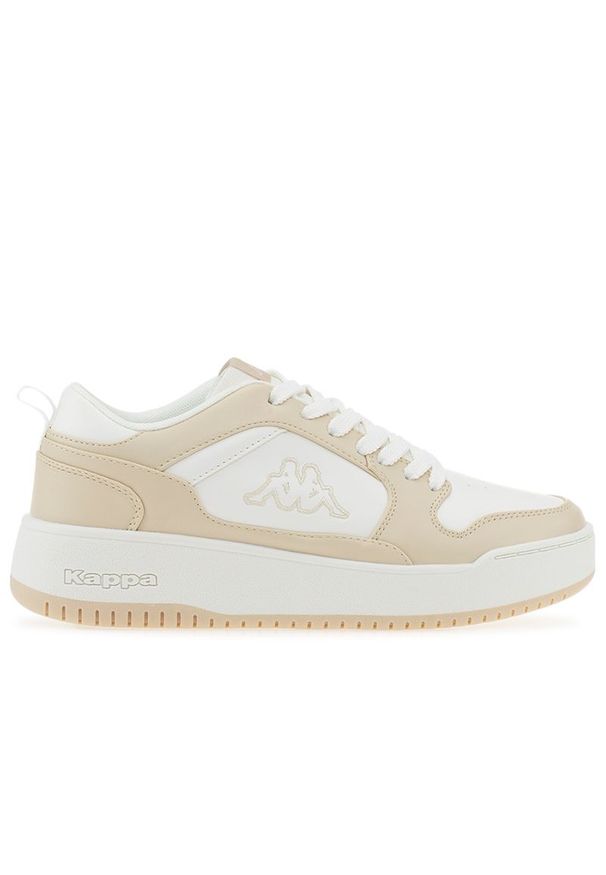 Buty Kappa Low Cut 243326-4310 - beżowe. Okazja: na co dzień. Kolor: beżowy. Materiał: guma, skóra, syntetyk. Szerokość cholewki: normalna