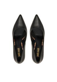 Just Cavalli Szpilki 79RA3S65 ZPB20 Czarny. Kolor: czarny. Materiał: skóra. Obcas: na szpilce