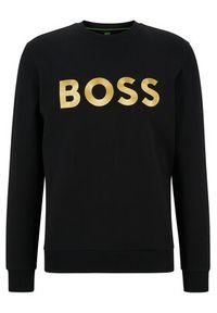 BOSS - Boss Bluza Salbo 1 50482898 Czarny Regular Fit. Kolor: czarny. Materiał: bawełna #3