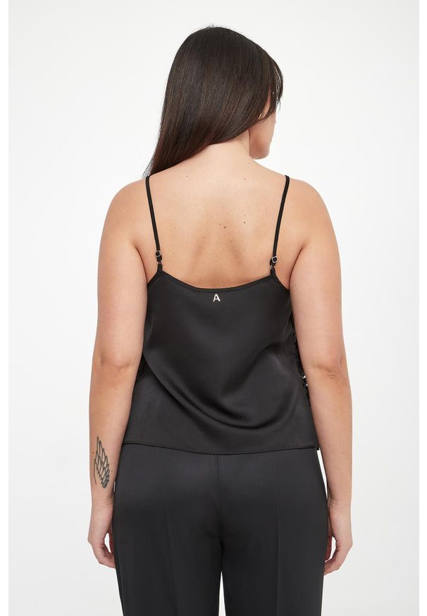 Twinset Milano - Top damski z kwiatami TWINSET ACTITUDE. Wzór: kwiaty