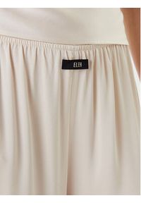 Eleh Spodnie palazzo ESS250049 Écru Regular Fit. Materiał: syntetyk #3