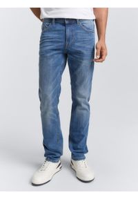 Męskie Spodnie Jeansowe Tom Tailor Josh Used Mid Stone Blue Denim Regular Slim Fit 1007860 10119, W32 L36. Okazja: na co dzień, na randkę, na spotkanie biznesowe. Długość: długie. Wzór: jednolity. Styl: casual, biznesowy, elegancki, klasyczny #1
