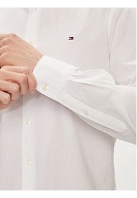 TOMMY HILFIGER - Tommy Hilfiger Koszula MW0MW34650 Biały Slim Fit. Kolor: biały. Materiał: bawełna #5