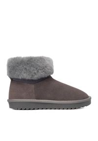 DeeZee Śniegowce DZ-73 GREY Szary. Kolor: szary. Materiał: materiał