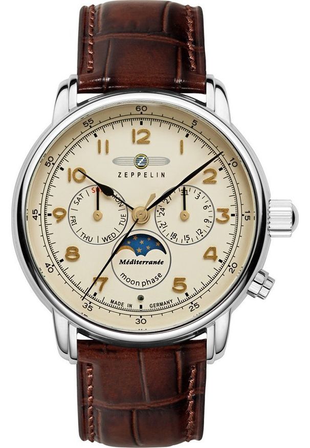 Zegarek Zeppelin Zegarek damski Zeppelin 9636-5 brązowy. Kolor: brązowy