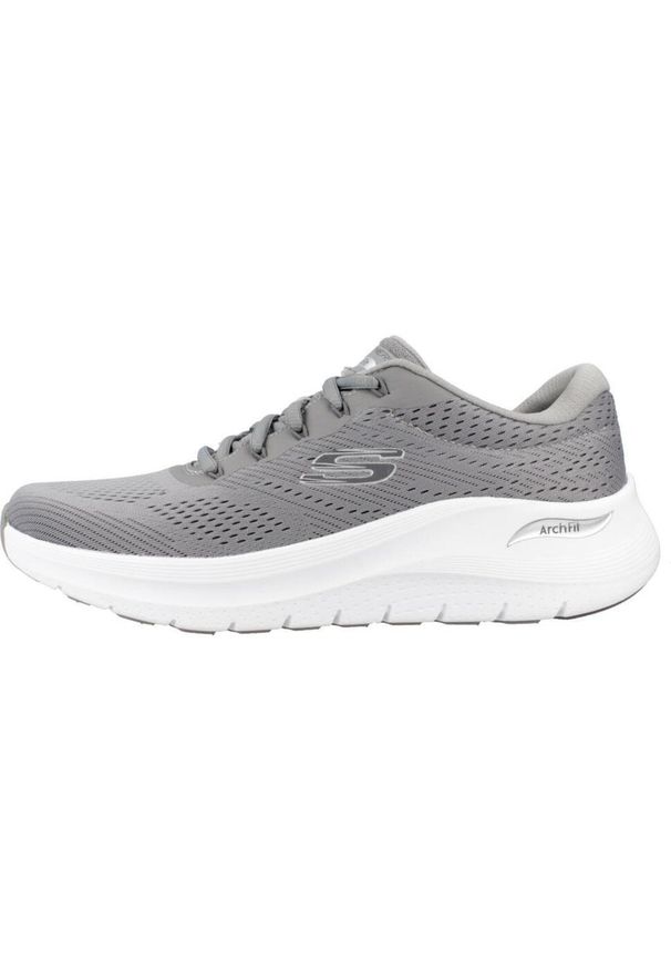 skechers - Buty SKECHERS 232700S Szary. Zapięcie: sznurówki. Kolor: szary. Materiał: materiał. Szerokość cholewki: normalna