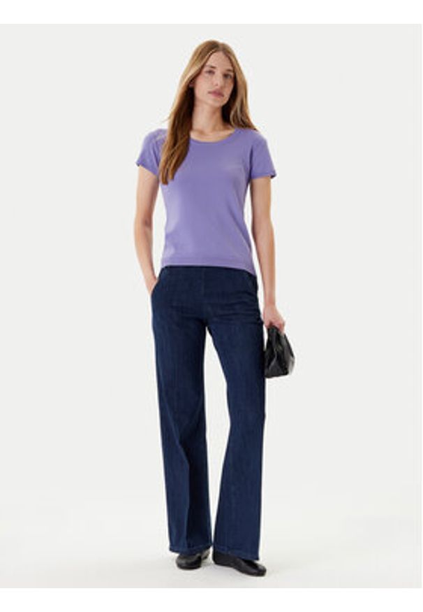 United Colors of Benetton - United Colors Of Benetton Jeansy 4TUTDF06V Granatowy Flare Fit. Kolor: niebieski