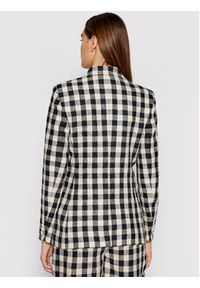 Tory Burch Marynarka Linen Gingham Blazer 79846 Kolorowy Regular Fit. Materiał: len. Wzór: kolorowy #3