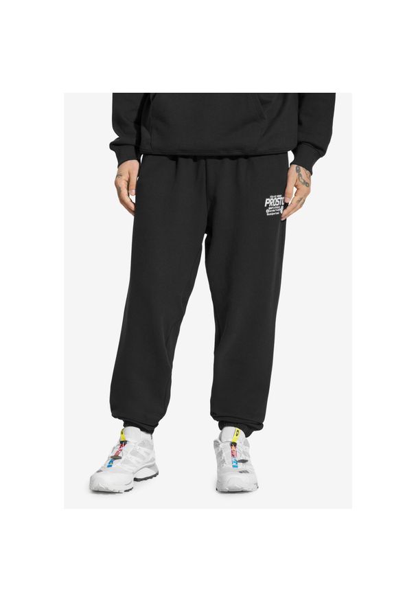 Spodnie dresowe męskie Prosto Flathead. Kolor: czarny. Materiał: dresówka