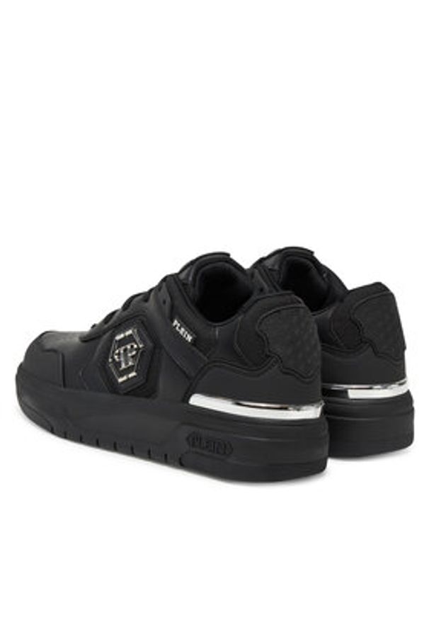 Philipp Plein - PHILIPP PLEIN Sneakersy SAES USC0766 PTE120N Czarny. Kolor: czarny. Materiał: skóra