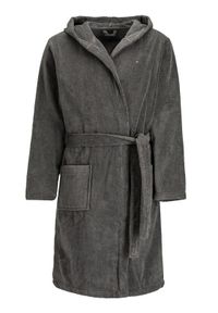 TOMMY HILFIGER - Tommy Hilfiger Szlafrok Icon Hooded Bathrobe 2S87905573 Szary. Kolor: szary. Materiał: bawełna