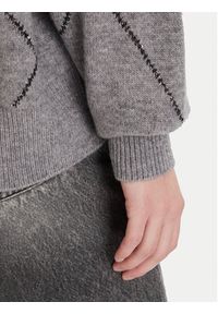 ViCOLO Kardigan 77070F Szary Regular Fit. Kolor: szary. Materiał: wełna #4