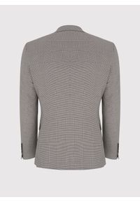 Pako Lorente - PAKO LORENTE – Brązowa marynarka garniturowa w kratkę. Kolor: brązowy. Materiał: poliester, elastan, wiskoza. Wzór: kratka #3