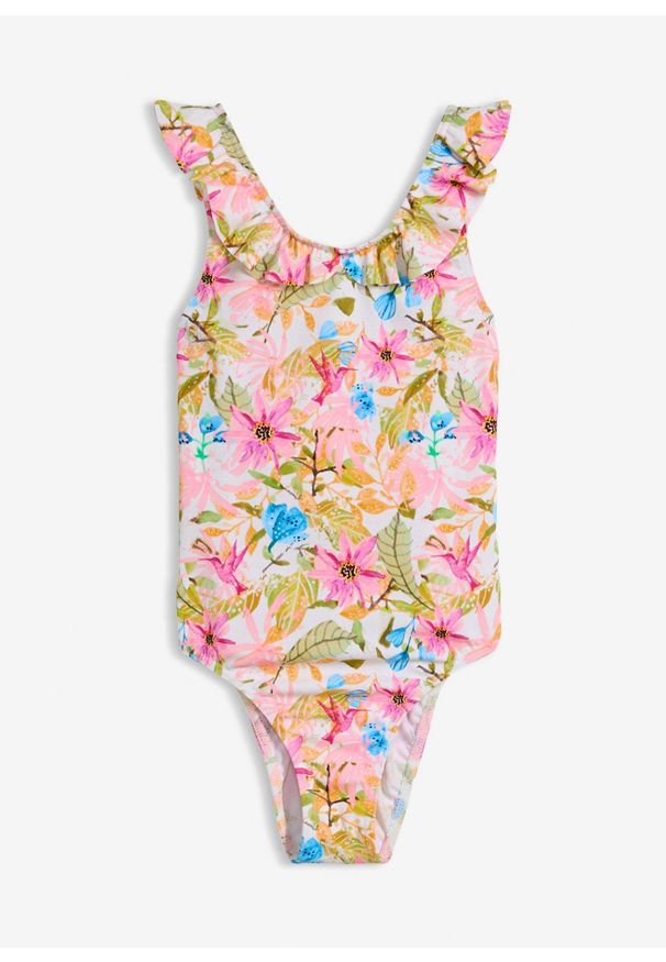 bonprix - Kostium kąpielowy. Kolor: biały