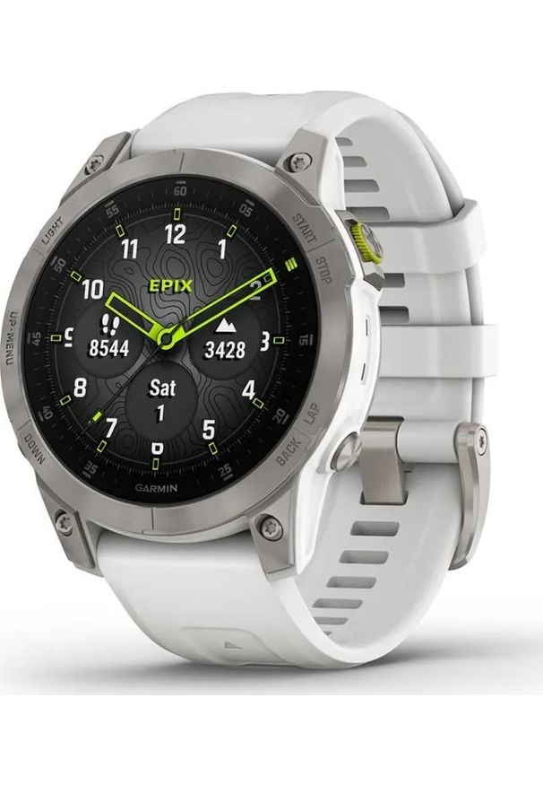 GARMIN - Smartwatch Garmin Epix 2 Biały (010-02582-21). Rodzaj zegarka: smartwatch. Kolor: biały