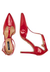 Nine West Szpilki WS21582-01 Czerwony. Kolor: czerwony. Materiał: materiał, syntetyk. Obcas: na szpilce