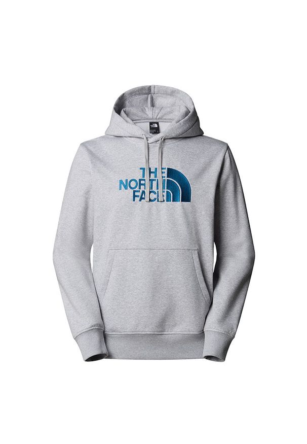 Bluza męska The North Face Drew Peak 0A89EMFAO1 - szara. Typ kołnierza: kaptur. Kolor: szary. Materiał: poliester, bawełna. Styl: klasyczny. Sport: wspinaczka