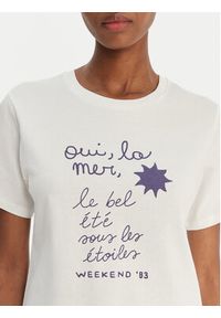 Weekend Max Mara T-Shirt Pantera 2615971032 Biały Regular Fit. Kolor: biały. Materiał: bawełna. Wzór: motyw zwierzęcy #3