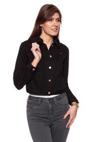 Wrangler - DAMSKA KURTKA JEANSOWA WRANGLER STAR JACKET BLACK STAR W413FG13D. Materiał: jeans #6