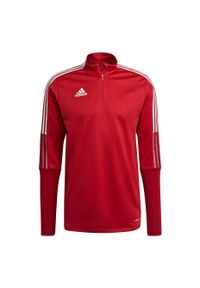 Adidas - Bluza męska adidas Tiro 21 Training Top czerwona. Kolor: czerwony