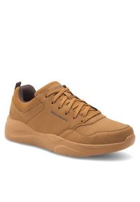 skechers - Skechers Sneakersy Liberation 8790157 WSK Brązowy. Kolor: brązowy. Materiał: skóra
