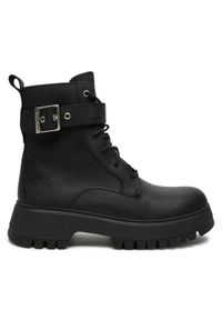 Timberland Botki Mid Lace Boot TB0A6FBWW021 Czarny. Kolor: czarny. Materiał: skóra