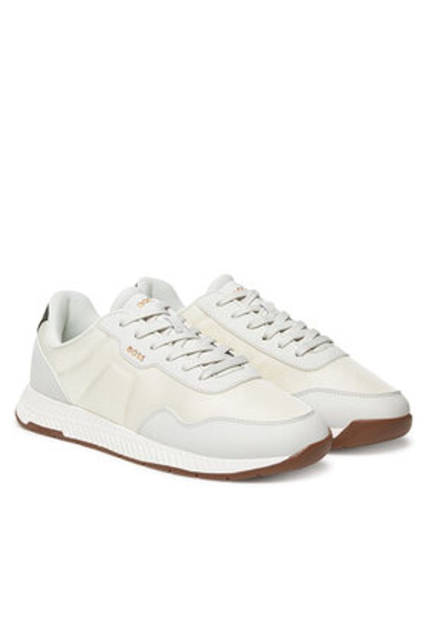 BOSS Sneakersy Titanium 50536481 Beżowy. Kolor: beżowy. Materiał: materiał